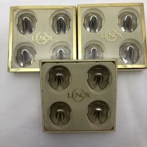 Set of 12 Lenox fortune cookie placecard holders